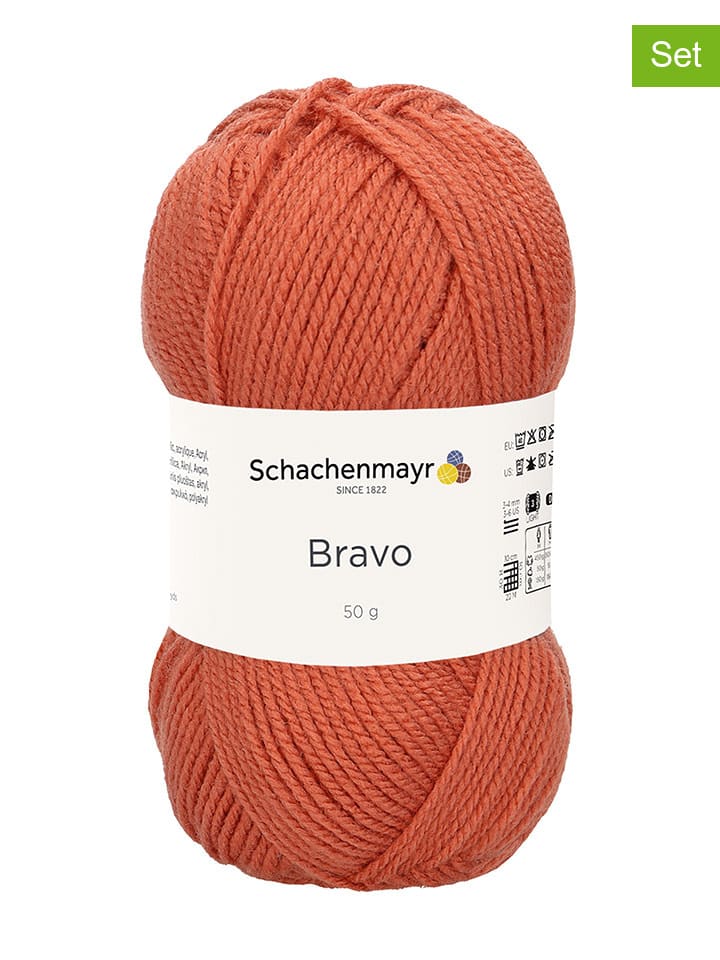 20er-Set: Kunstfasergarne ''Bravo'' in Lachs - 20x 50 g