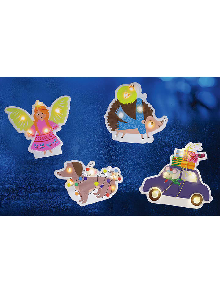 Świecąca naklejka "Winter magic" na okno (produkt niespodzianka)