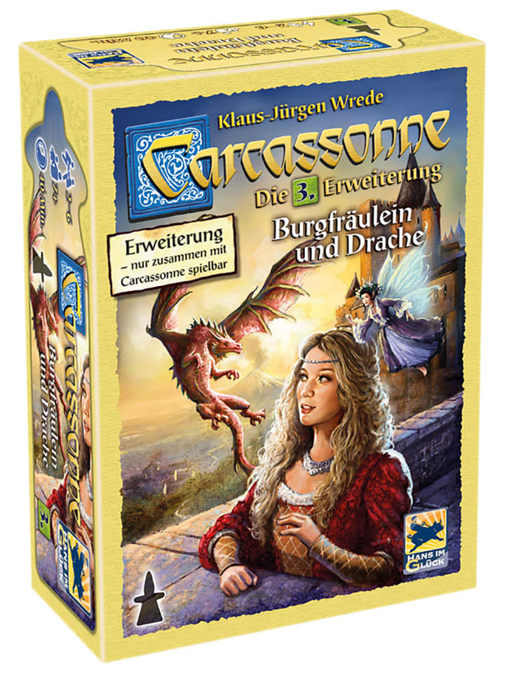 Brettspielerweiterung "Carcassonne - Burgfräulein und Drache" - ab 7 Jahren