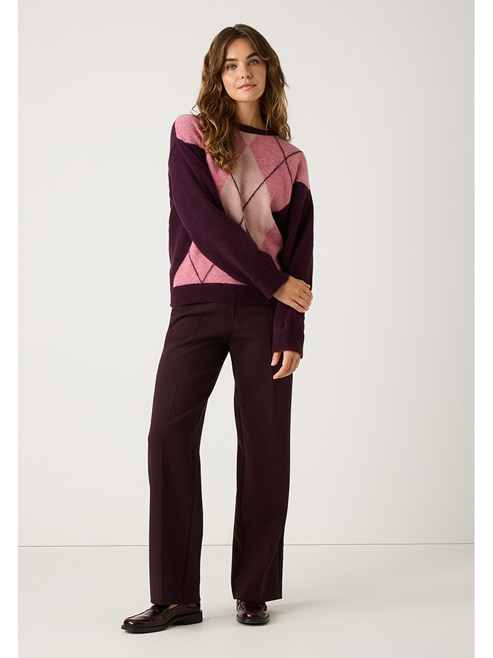 Pullover in Bordeaux/ Pink