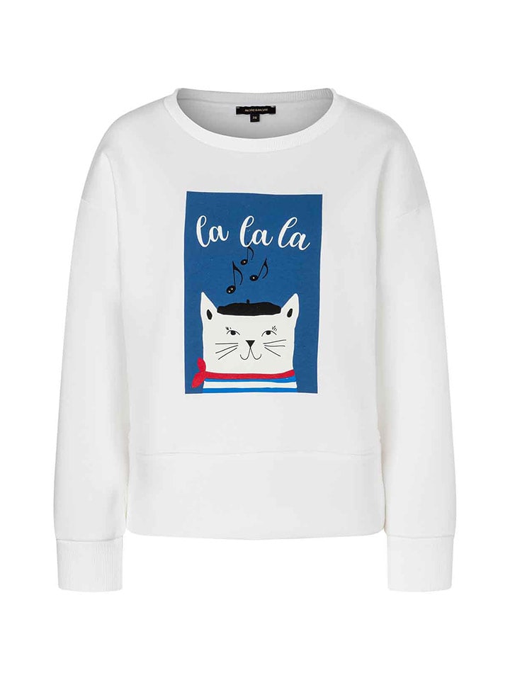 Sweatshirt in Weiß