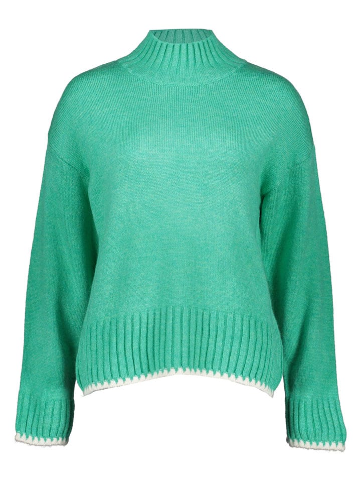 Sweter w kolorze turkusowym