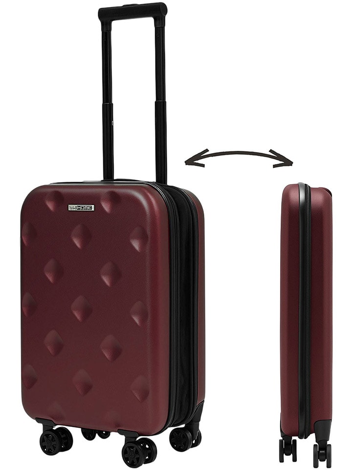 Koffer bordeaux - (B)38 x (H)58 x (D)22 cm