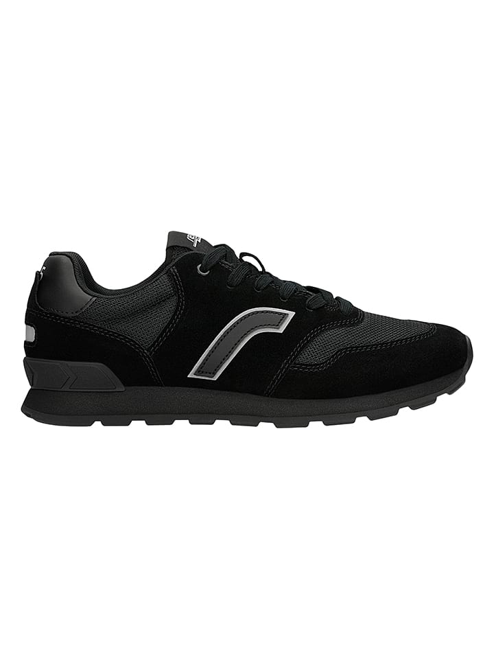 Skórzane sneakersy w kolorze czarnym
