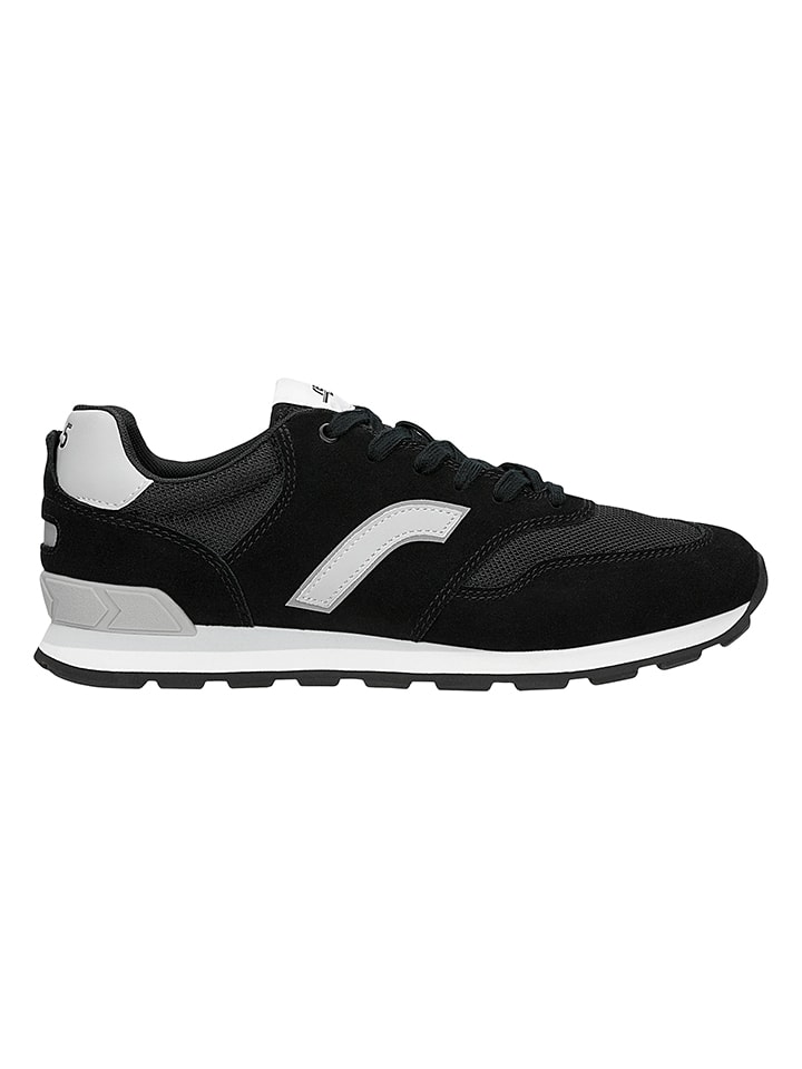 Skórzane sneakersy w kolorze czarno-szarym