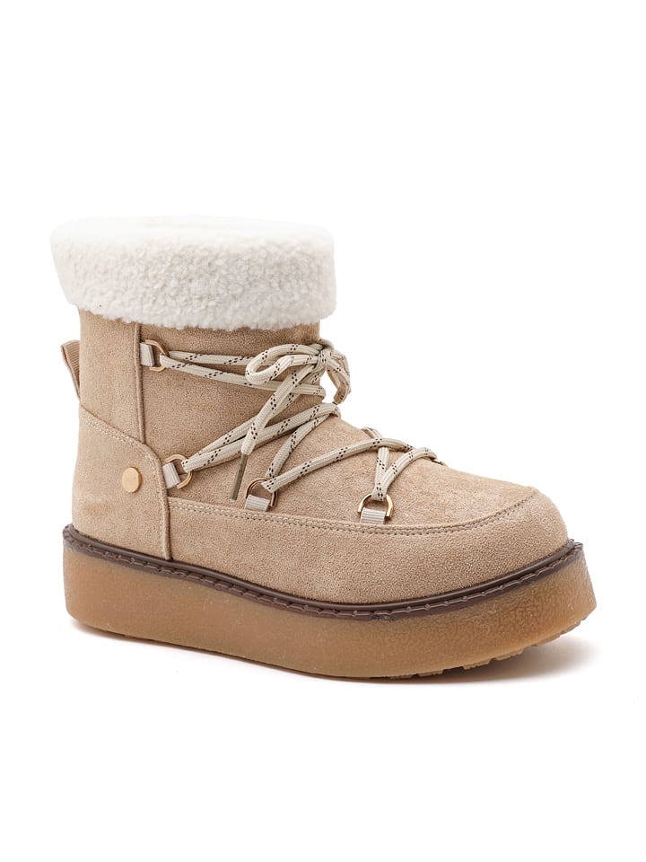 Winterboots in Beige