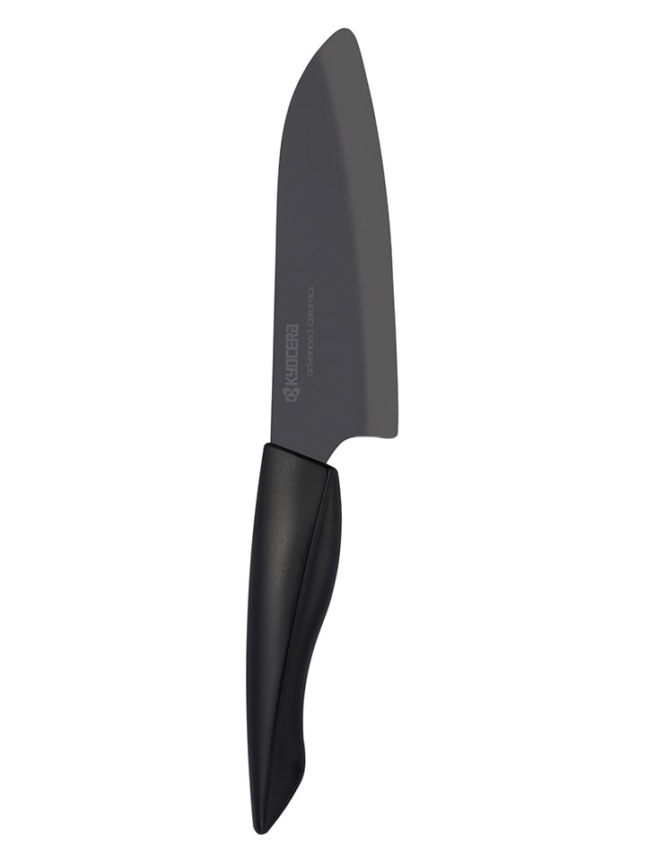 Santokumesser ''Shin'' in Schwarz - (L)28 cm