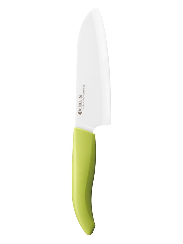 Santokumesser ''Gen'' in Grün - (L)26,7 cm