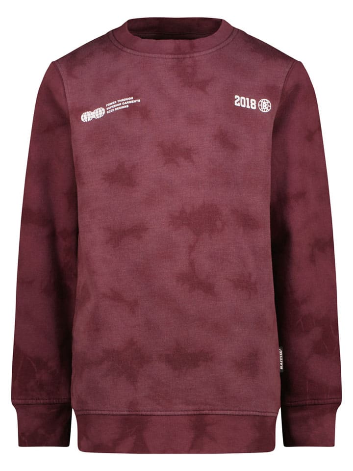 Sweatshirt "Nalaric" in Dunkelrot