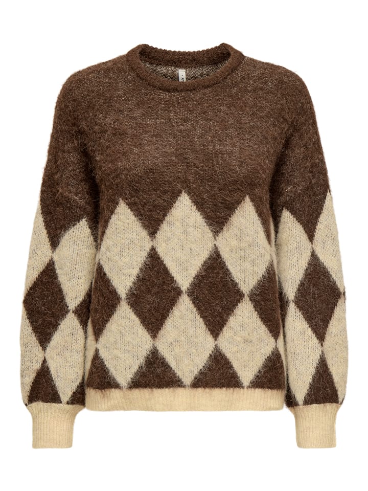 Pullover in Braun/ Beige