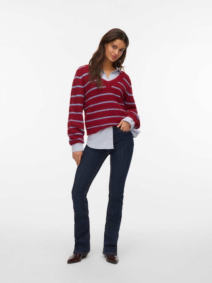 Sweter w kolorze bordowym