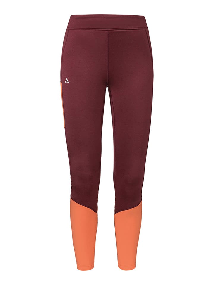 Skitourenleggings "Rosskogel" in Rot/ Orange