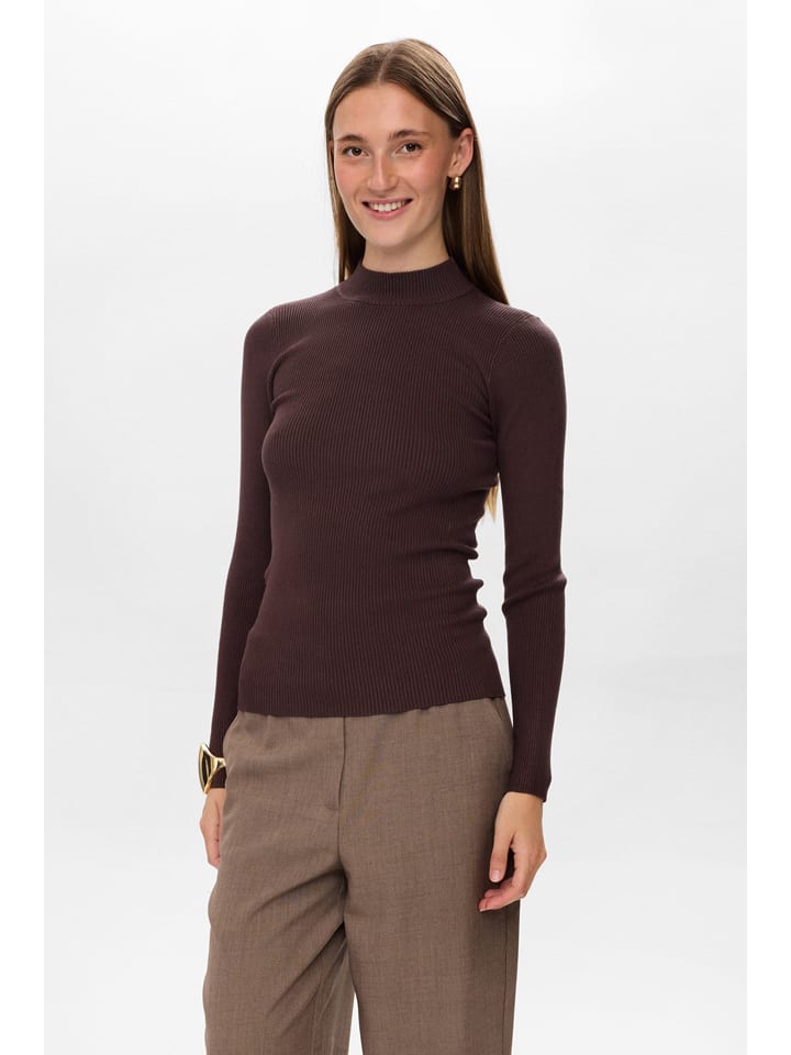 Sweter "Nubia" w kolorze ciemnobrązowym