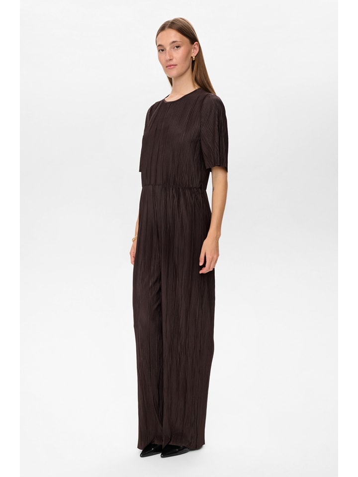 Jumpsuit donkerbruin