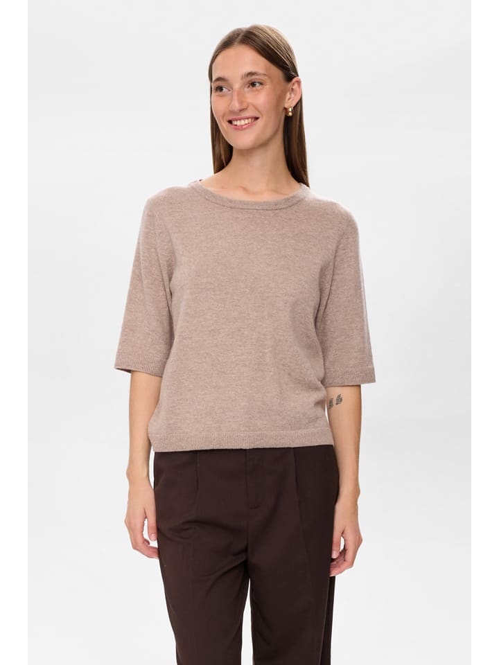 Wollpullover "Nukally" in Hellbraun