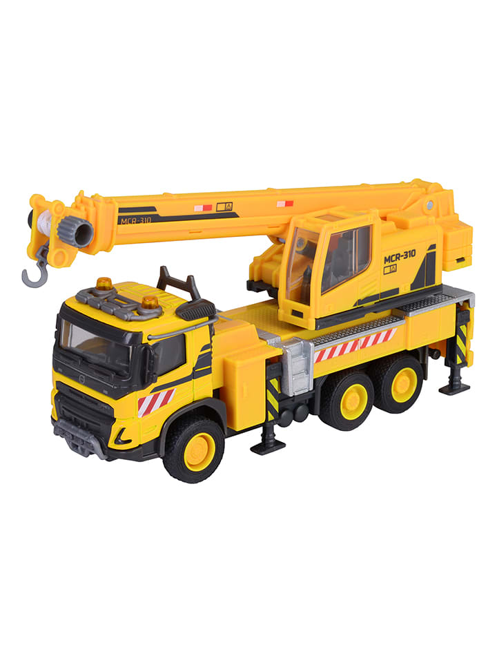Pojazd zabawkowy "Volvo FMX Truck Crane" w kolorze żółtym - 3+