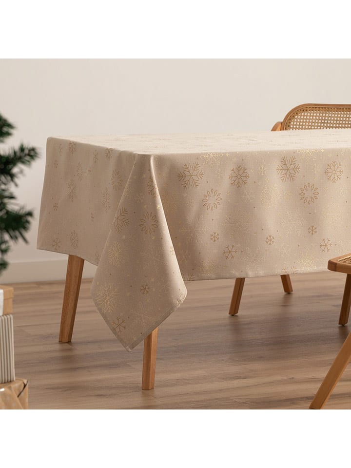 Tischdecke ''Sparkle'' in Beige