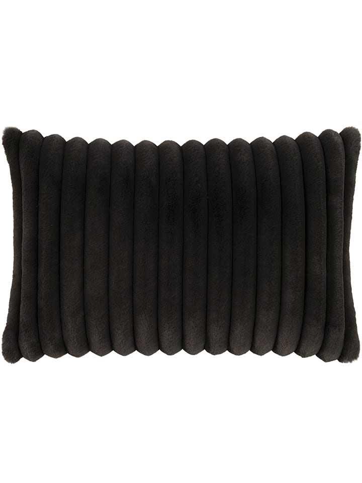 Kussenhoes "Raya" antraciet - (L)40 x (B)60 cm