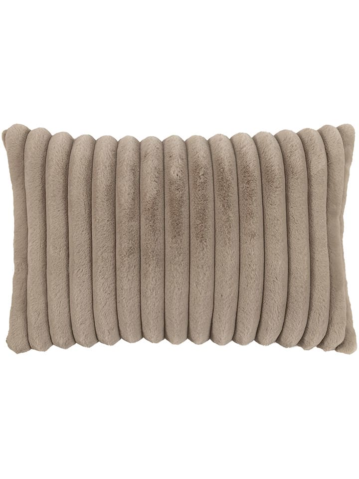 Kussenhoes "Raya" taupe - (L)40 x (B)60 cm