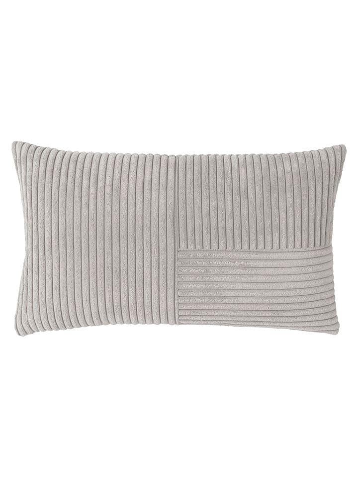 Kussenhoes "Shara" grijs - (L)30 x (B)50 cm