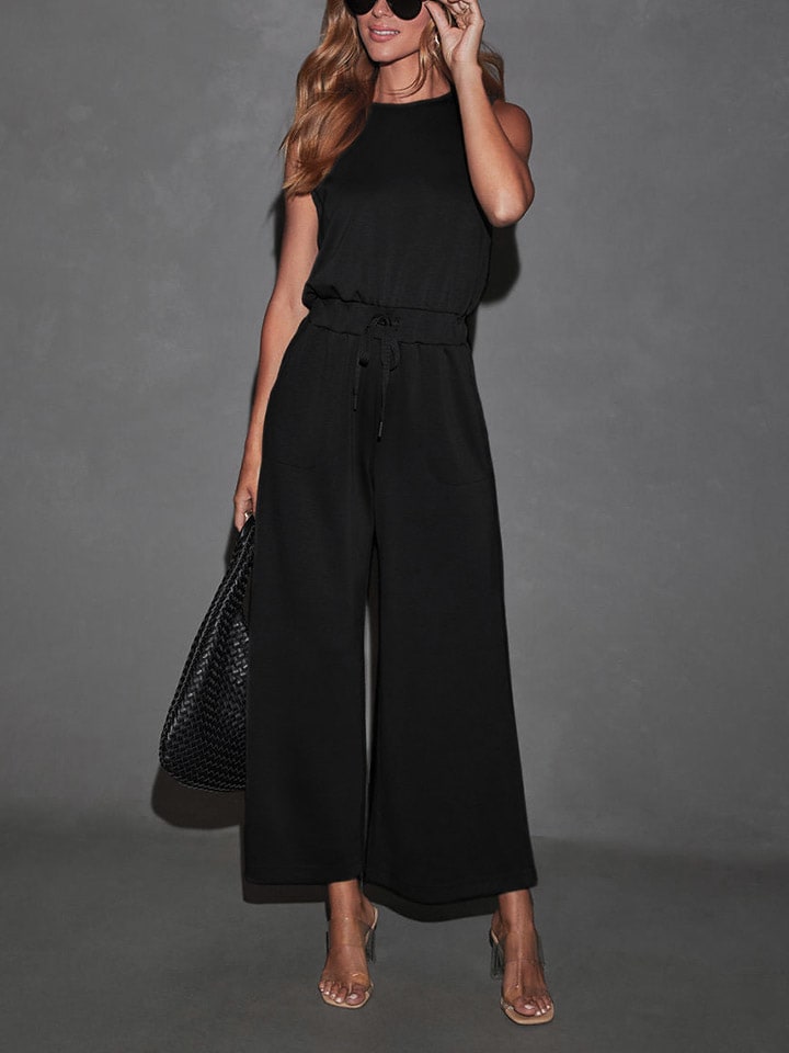 Jumpsuit in Schwarz