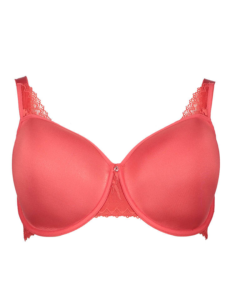 Biustonosz minimizer w kolorze czerwonym