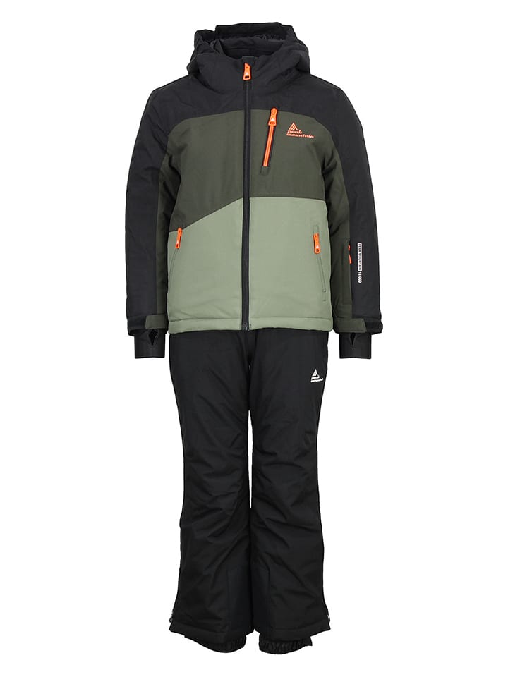 2tlg. Ski-/ Snowboardoutfit in Anthrazit/ Khaki