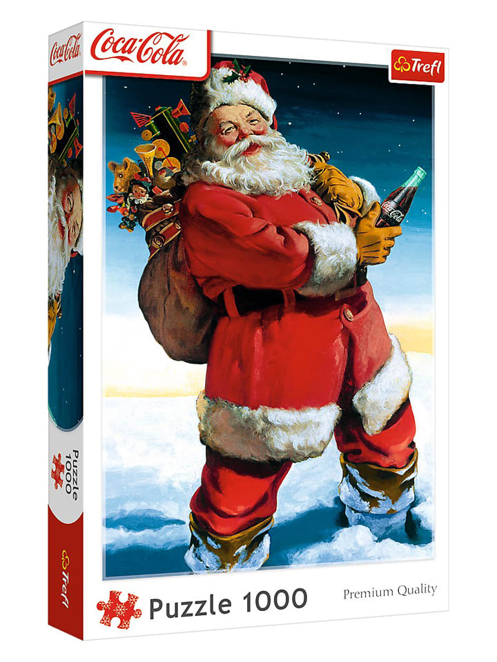 1.000-częściowe puzzle "Santa Claus with Coca Cola" - 12+