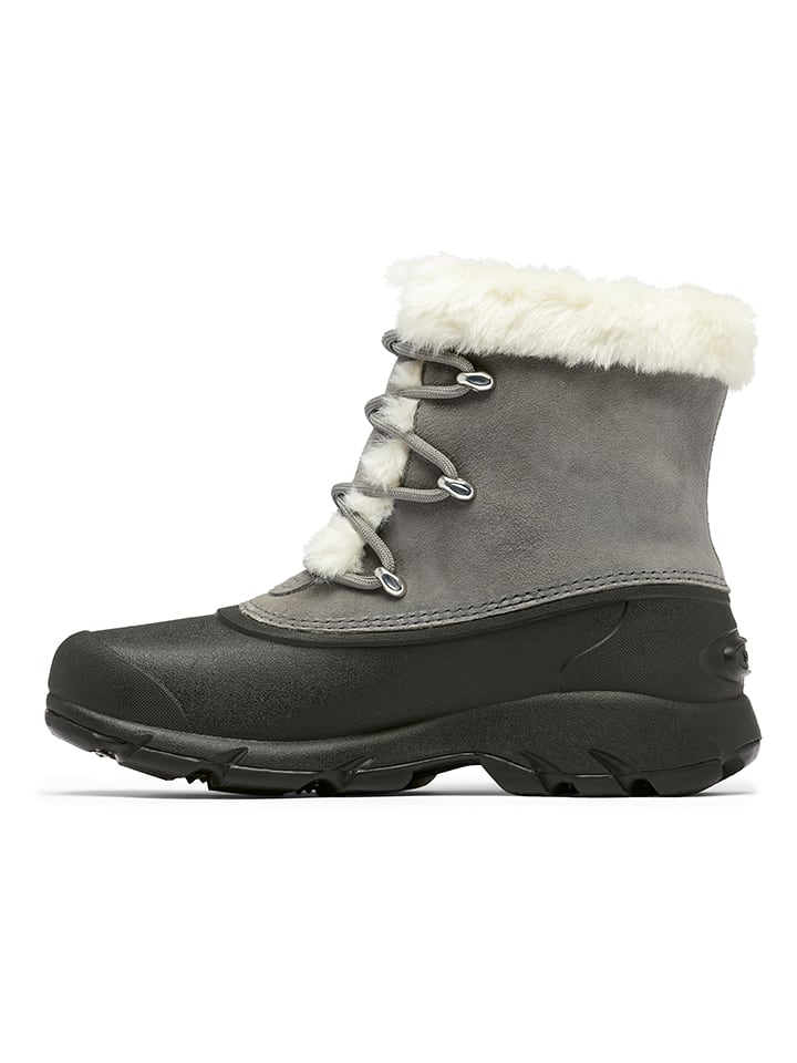 Leder-Winterboots "Snow Angel" in Grau