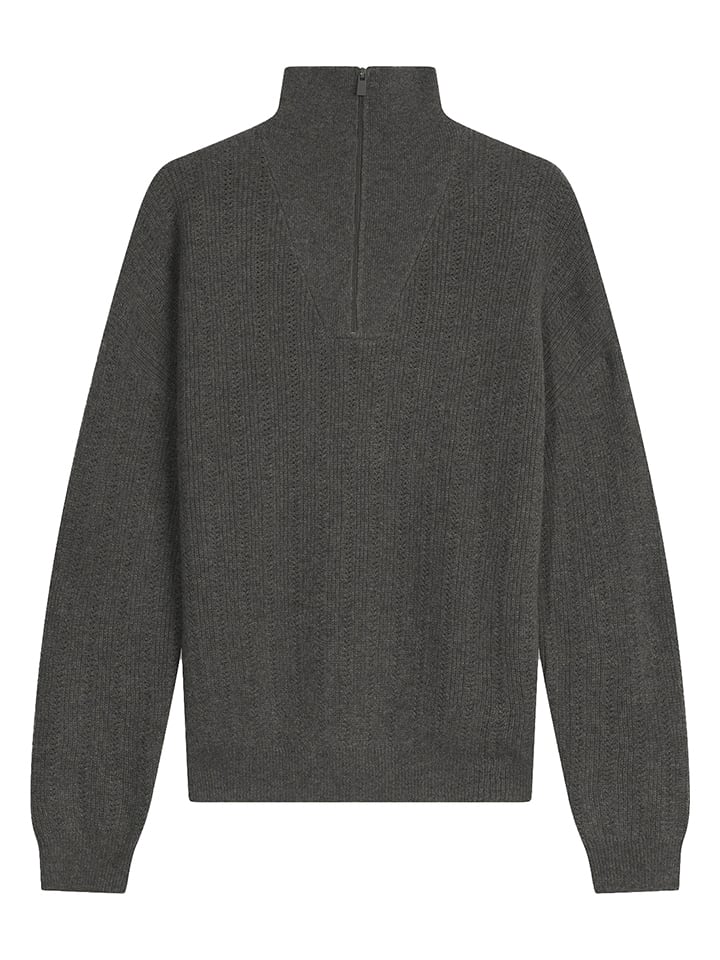 Kaschmir-Pullover in Anthrazit