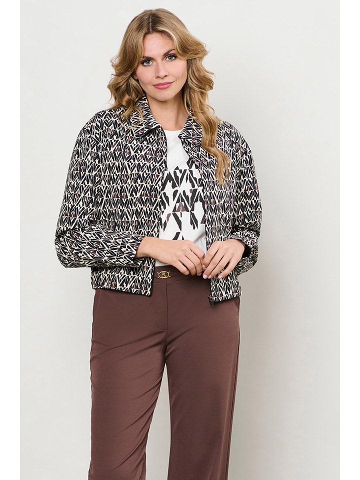 Blouson "Paloma" in Schwarz/ Creme
