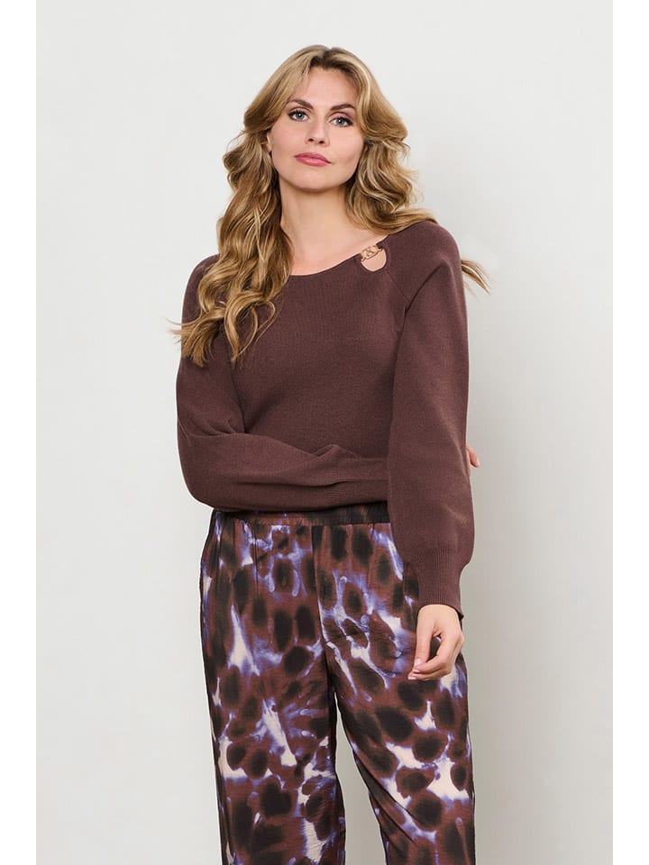 Pullover "Bowi" in Braun