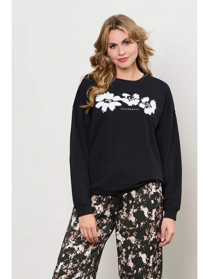 Sweatshirt "Siena" in Schwarz