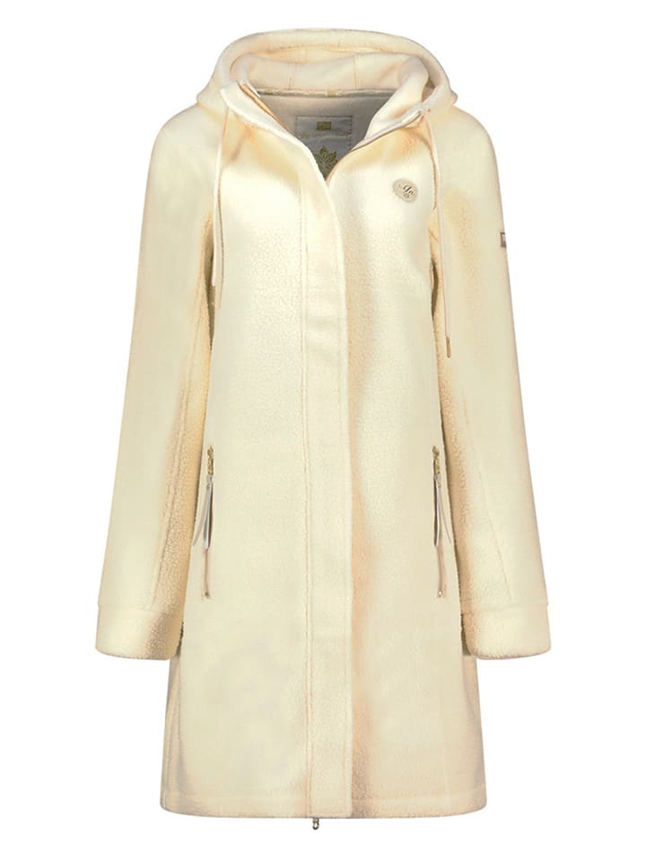 Fleece mantel "Tartine" crème