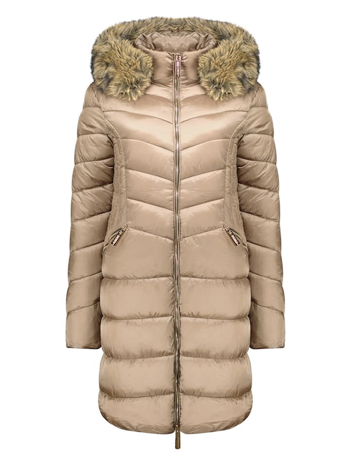 Steppmantel "Bololita" in Taupe