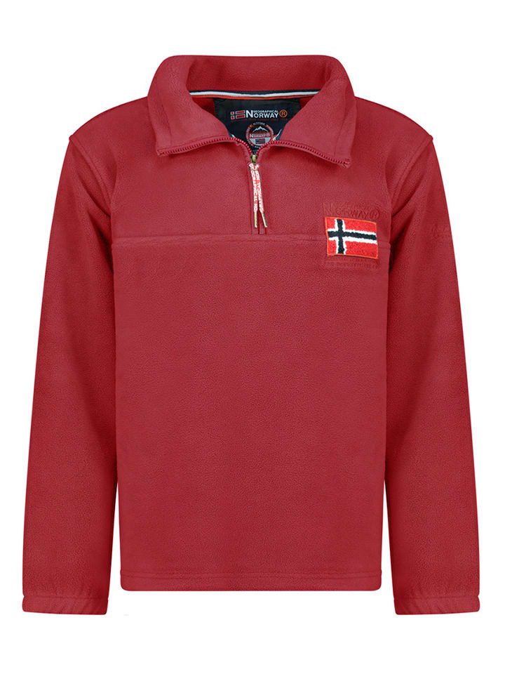 Fleece trui "Tequateur" rood
