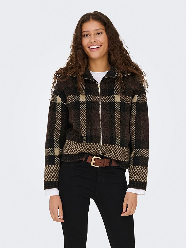 Cardigan "Phoenix" in Braun/ Beige