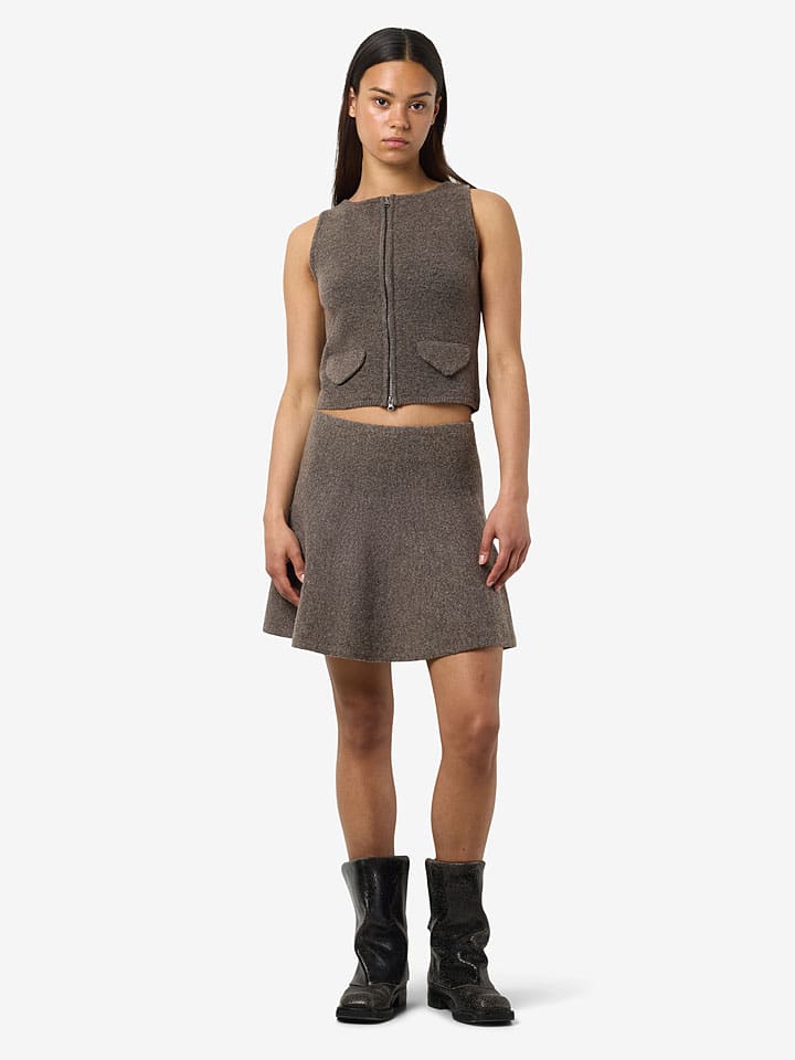 Spódnica "Loan" w kolorze brązowym