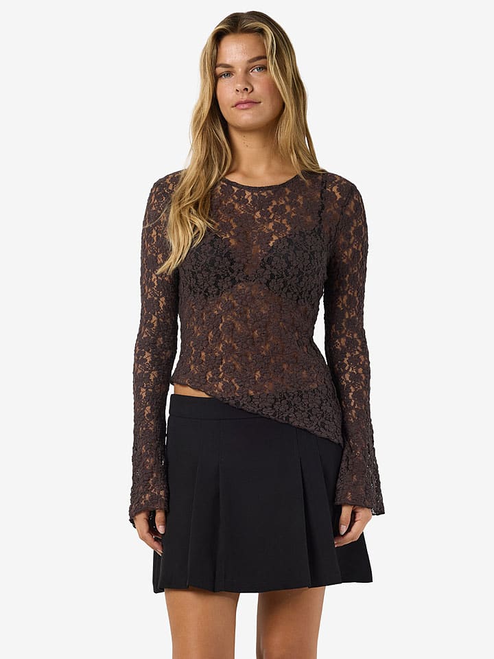 Longsleeve "Miriam" in Dunkelbraun