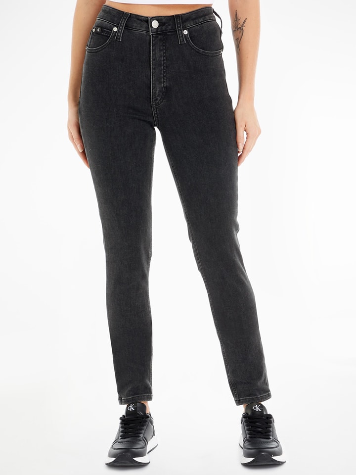 Spijkerbroek - skinny fit - zwart