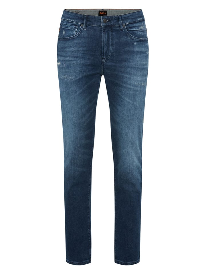 Spijkerbroek - regular fit - donkerblauw