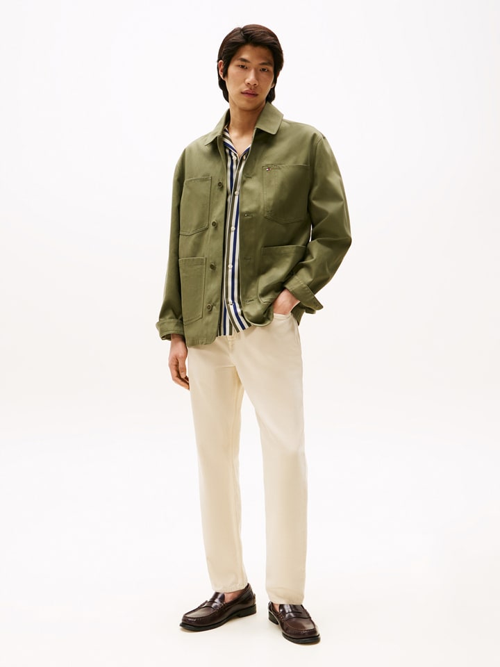 Jeans - Tapered fit - in Beige