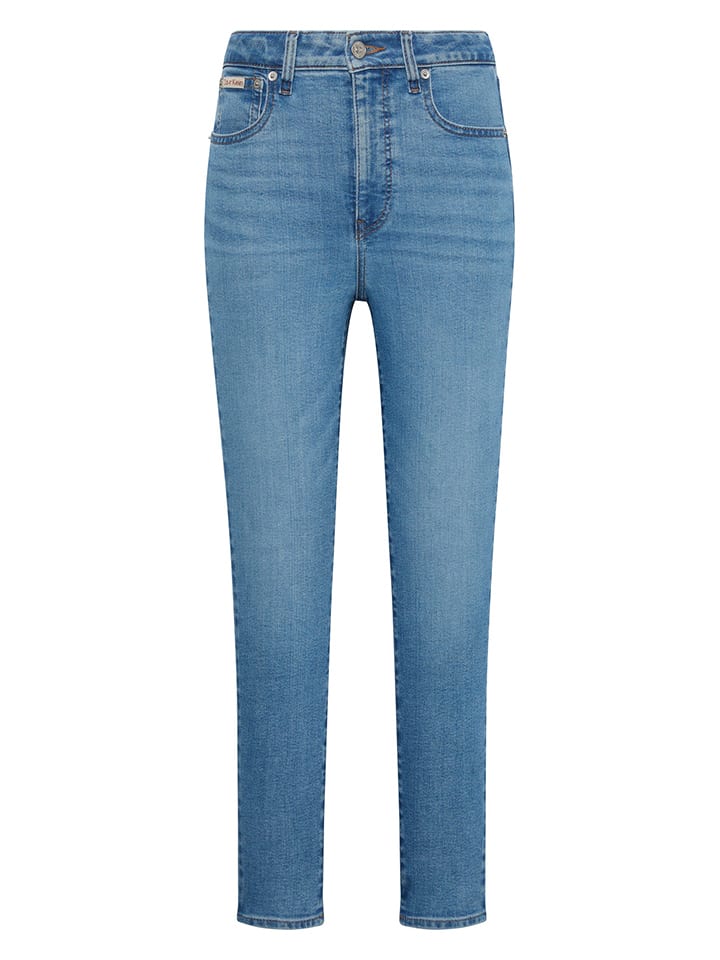 Dżinsy - Slim fit - w kolorze niebieskim
