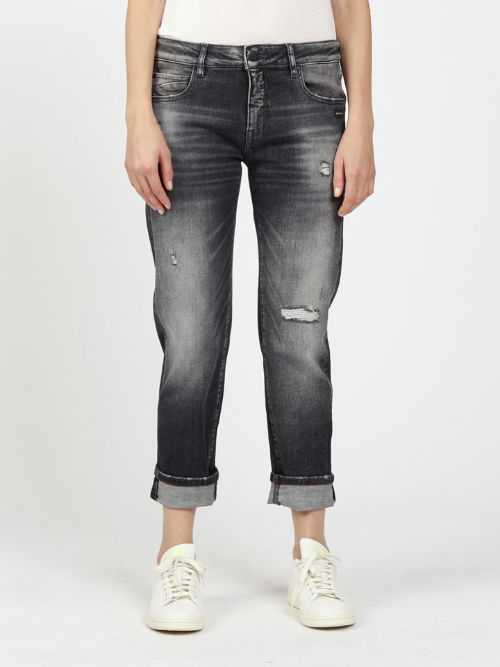 Jeans - Boyfriend fit - in Anthrazit