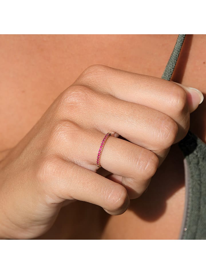 Gold-Ring "color alliance rubis" mit Edelsteinen