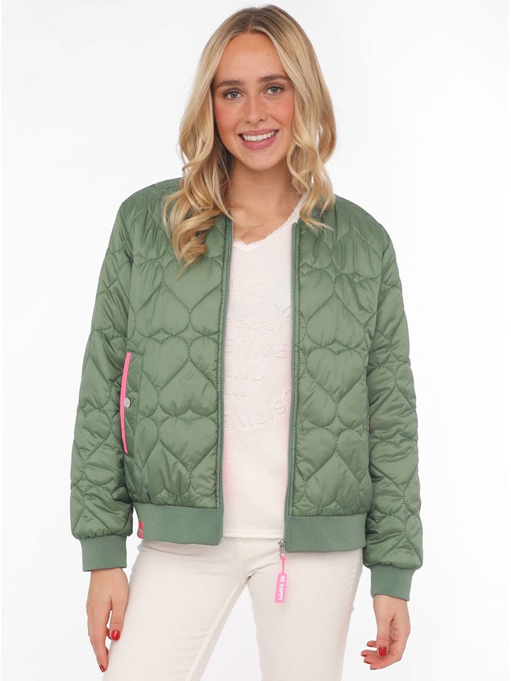 Steppjacke "Be Happy" in Grün