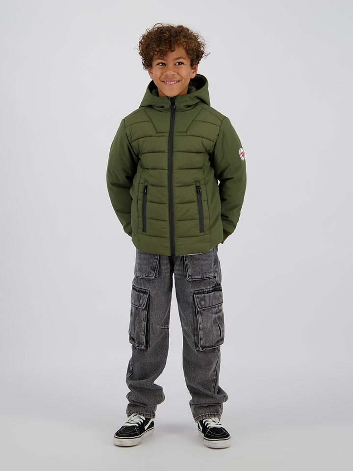 Winterjas "Texto" kaki