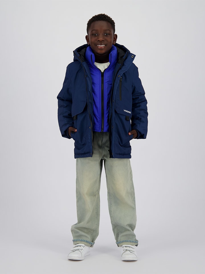Winterjas "Tharpa" donkerblauw