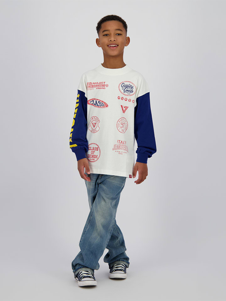 Longsleeve "Hearly" in Weiß