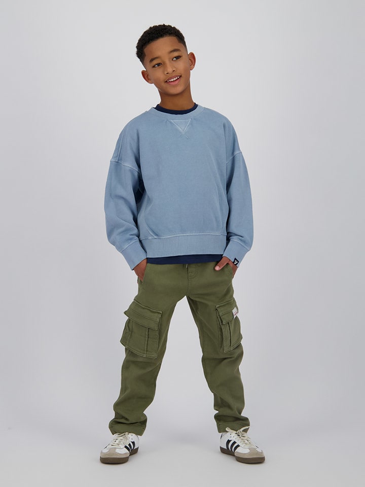 Sweatshirt "Niksa" in Hellblau